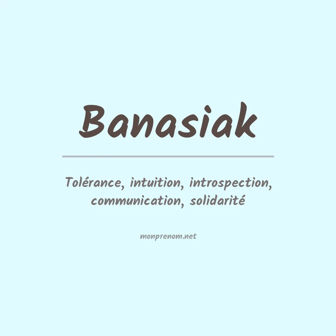 Prénom Banasiak