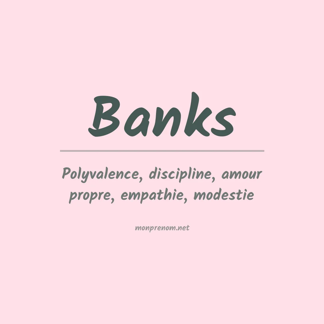 Prénom Banks