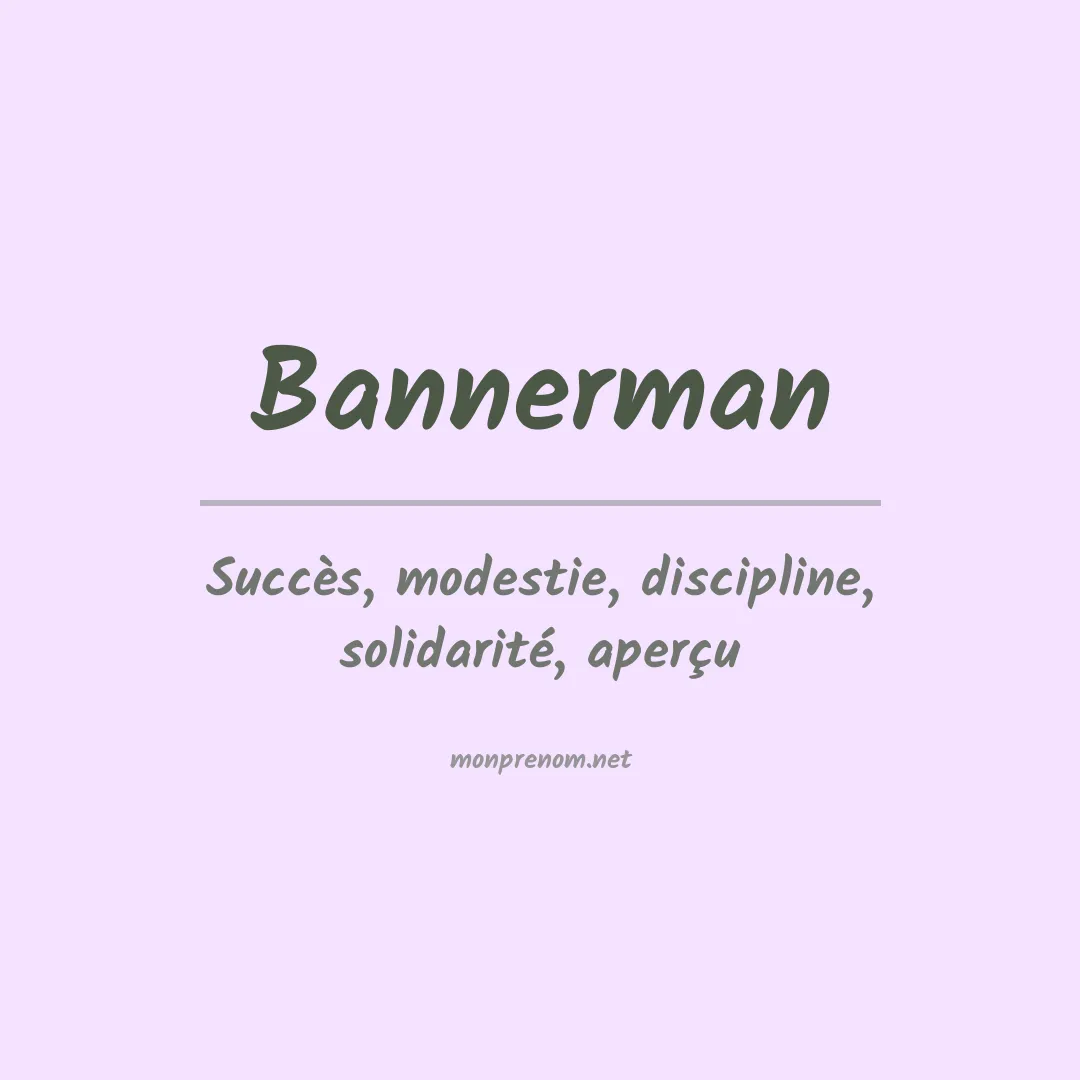 Prénom Bannerman