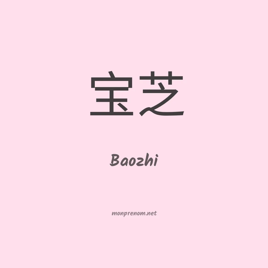 Baozhi en chinois