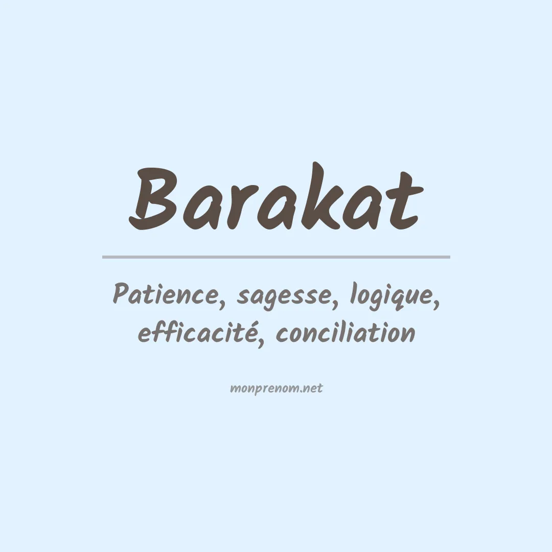 Prénom Barakat