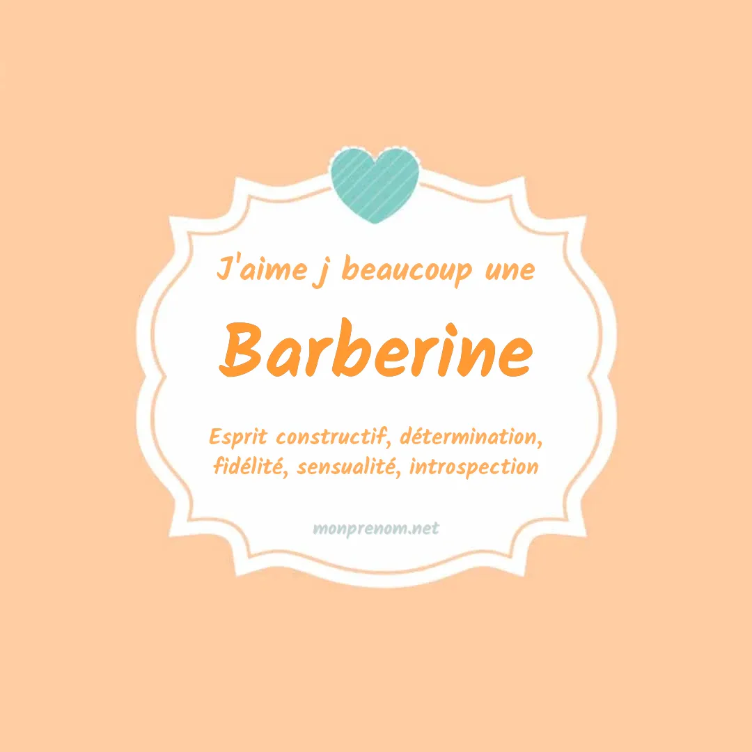 J'aime beaucoup Barberine