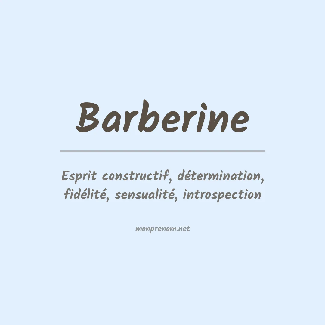 Prénom Barberine