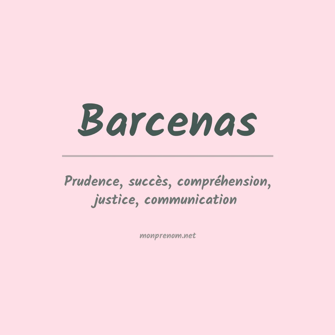 Prénom Barcenas