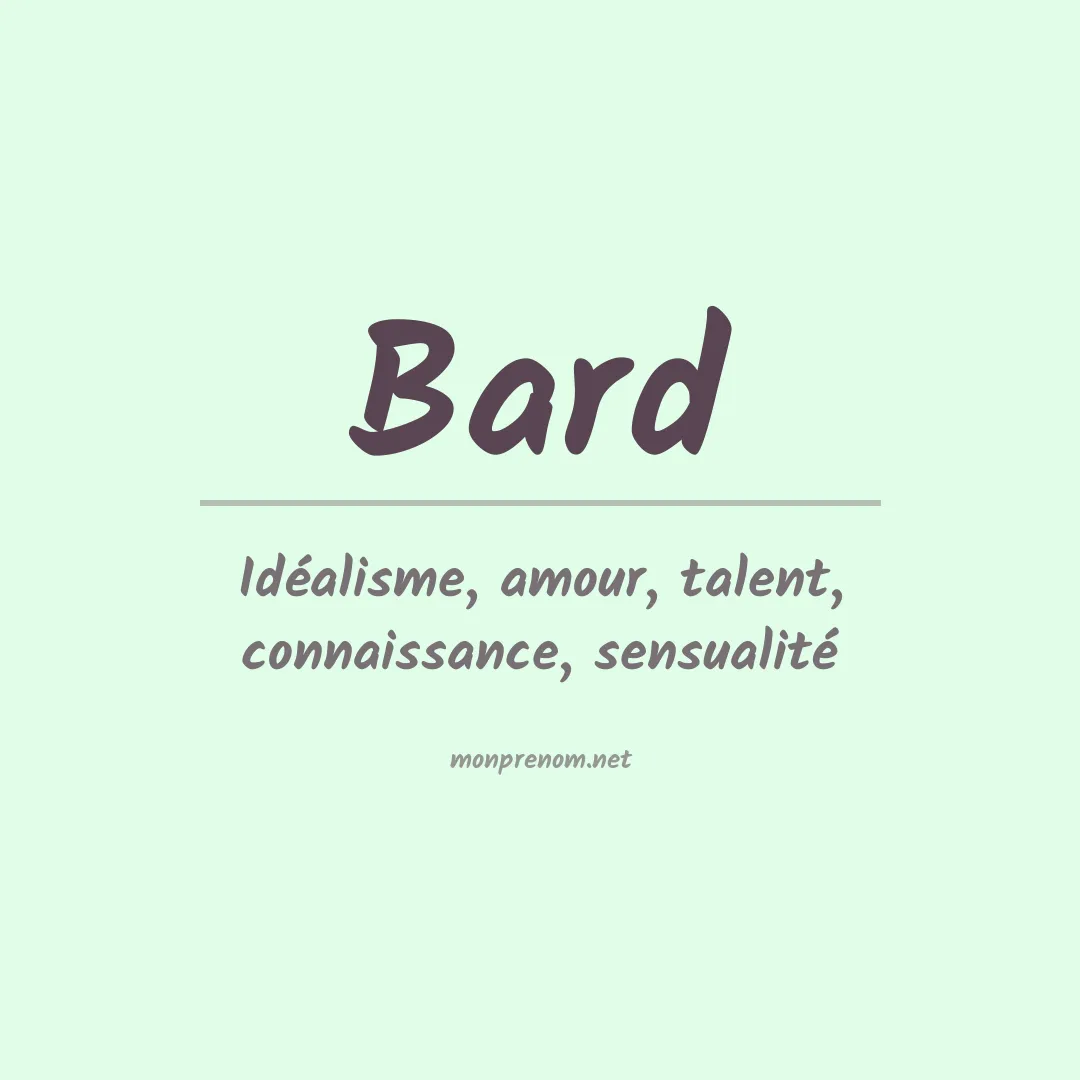 Prénom Bard