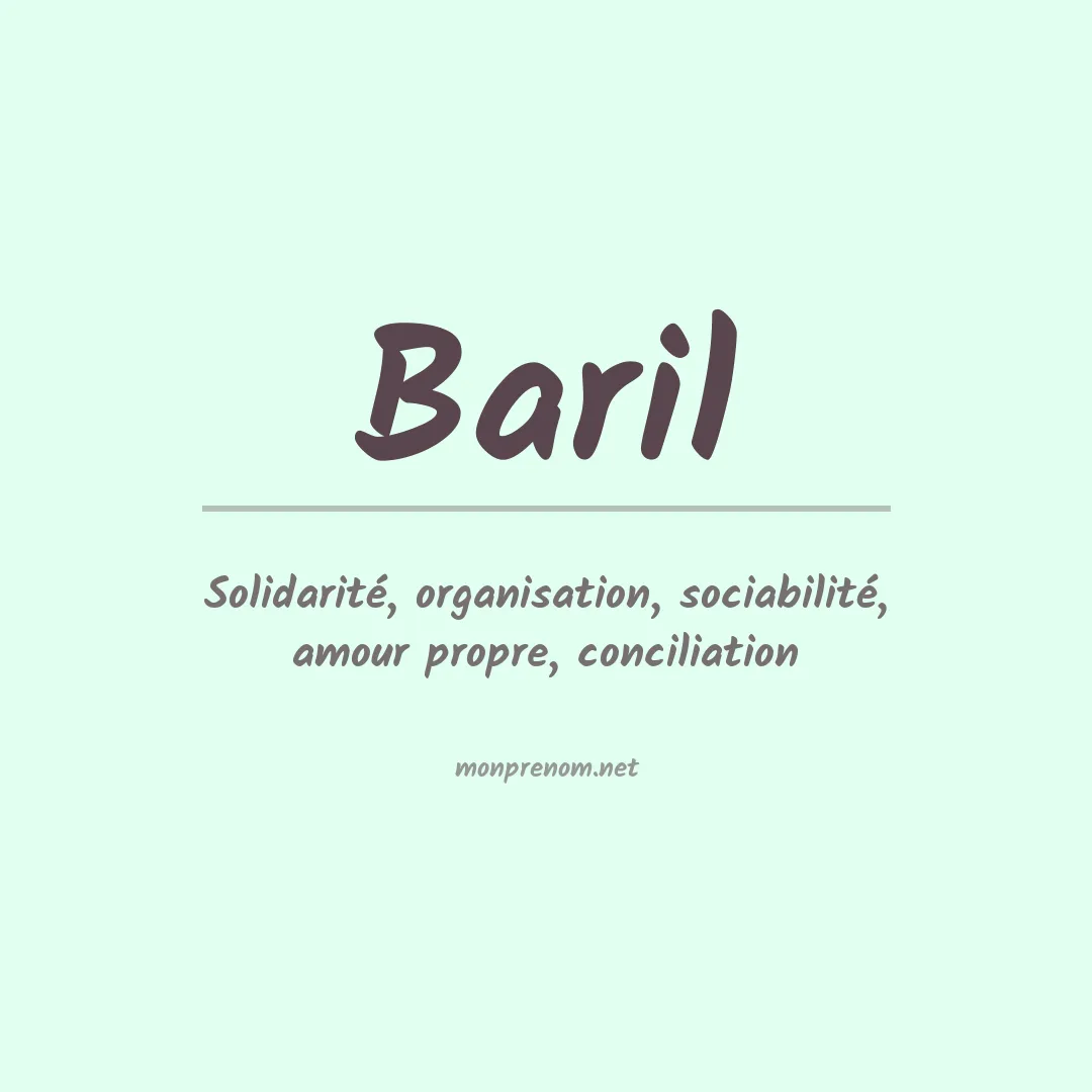 Prénom Baril