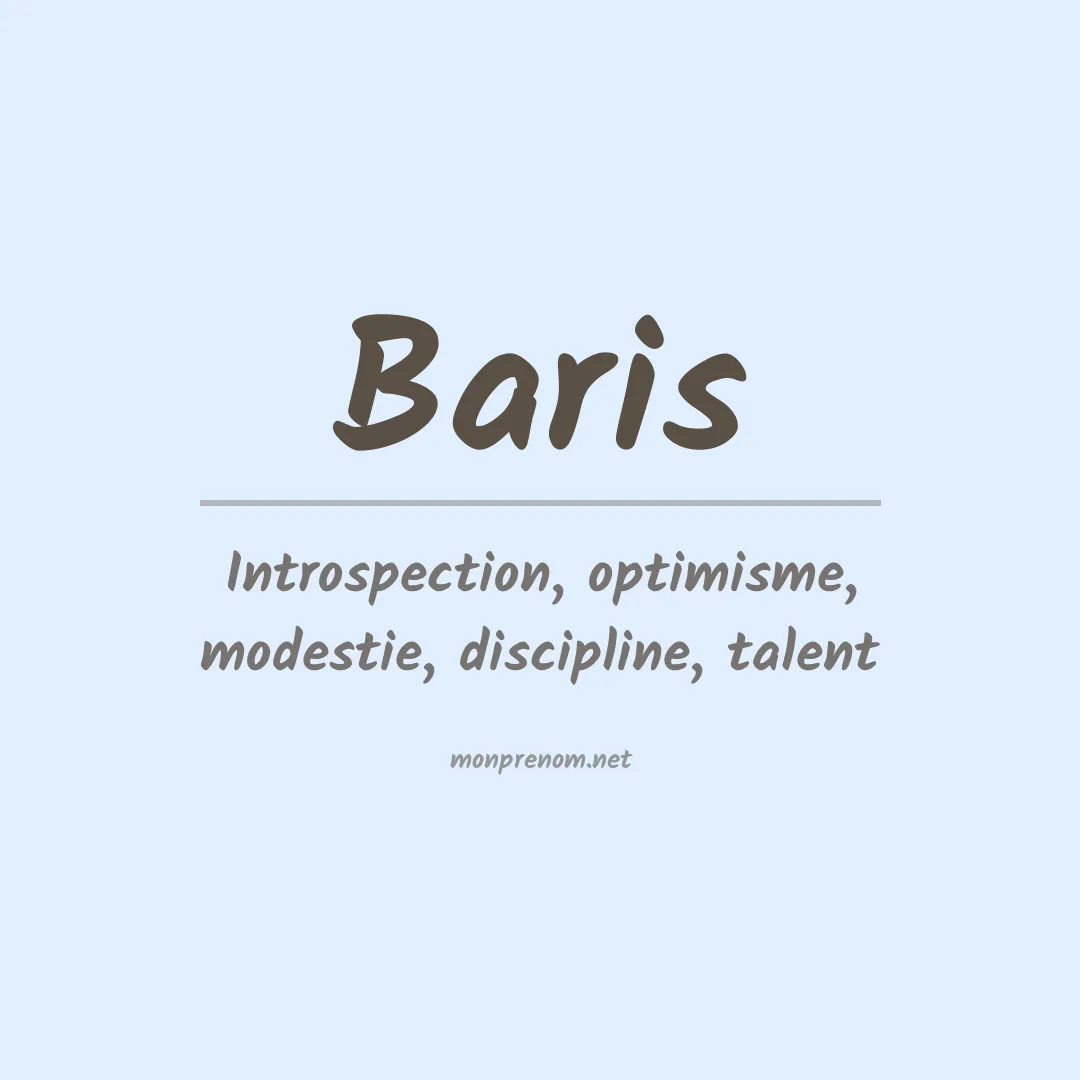 Prénom Baris