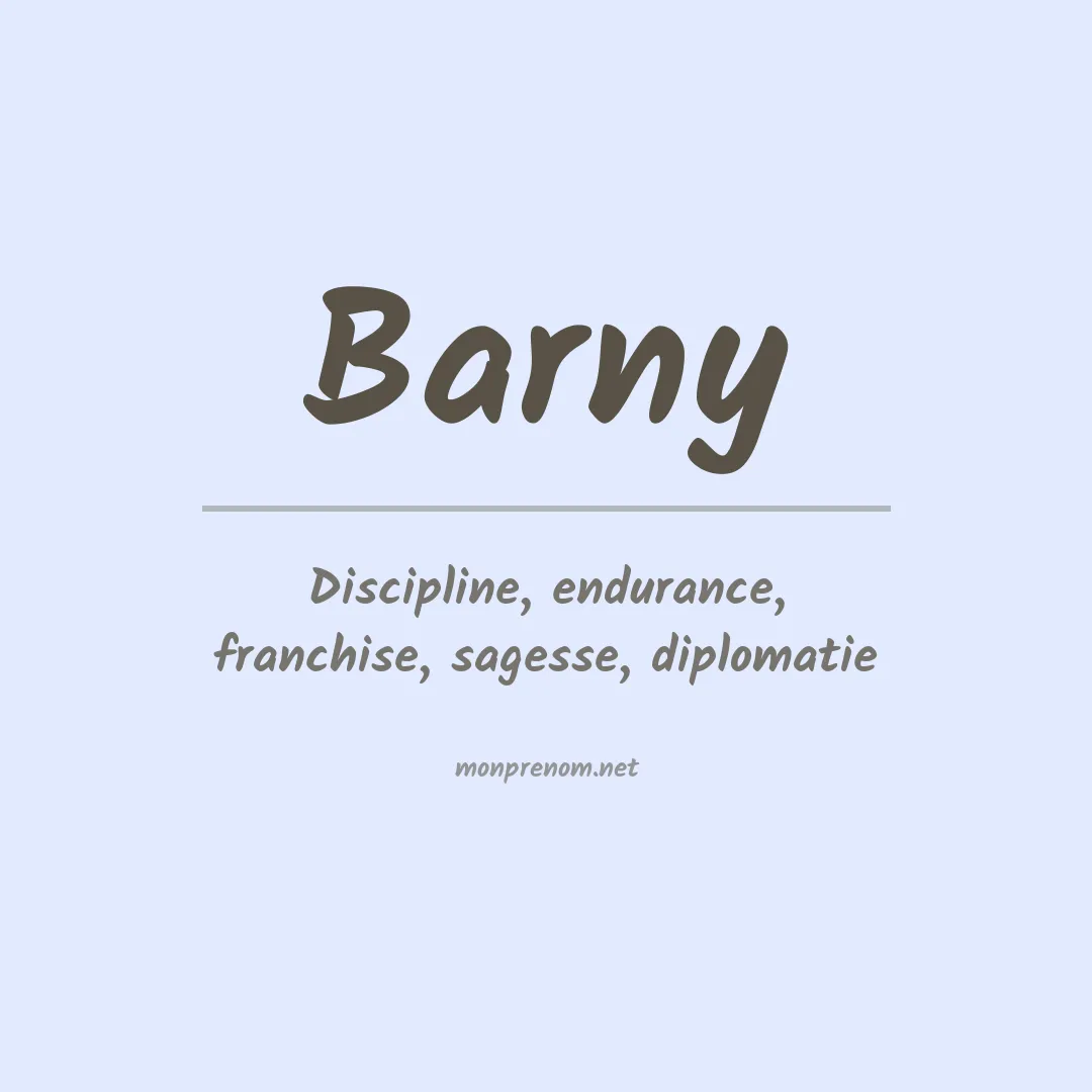 Signification du prénom Barny
