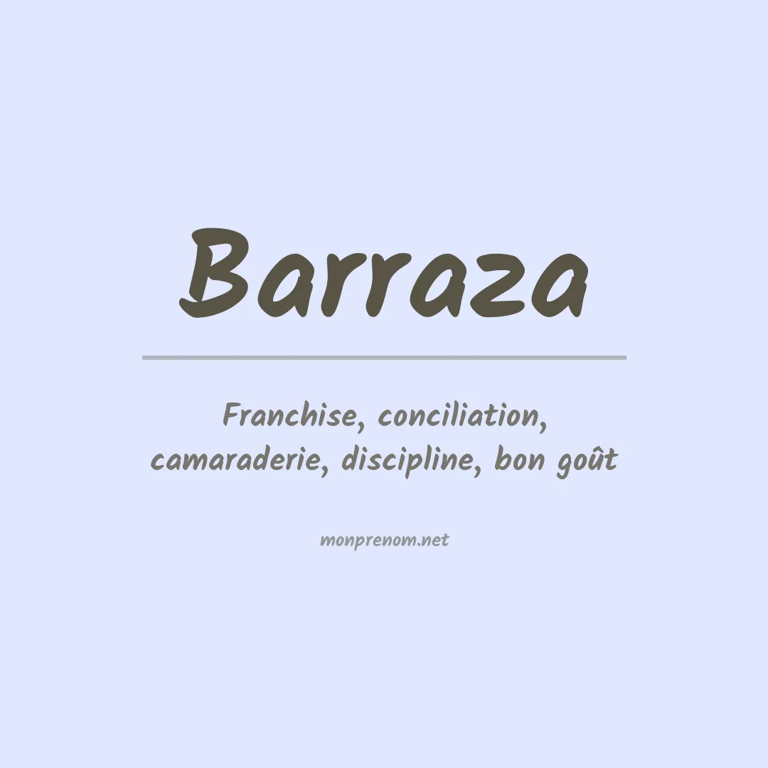 Prénom Barraza