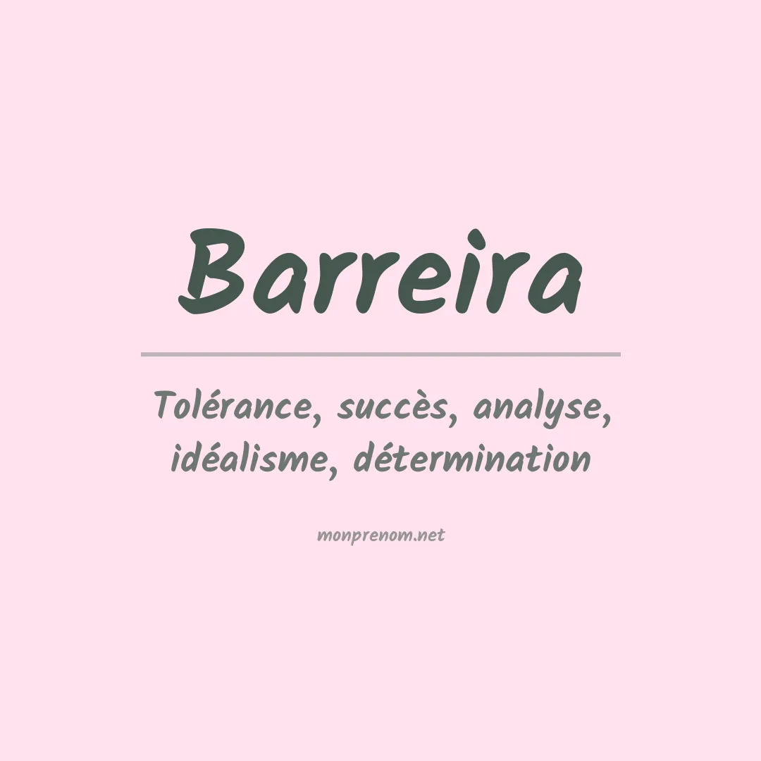 Prénom Barreira