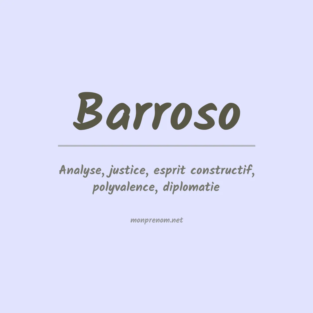 Prénom Barroso
