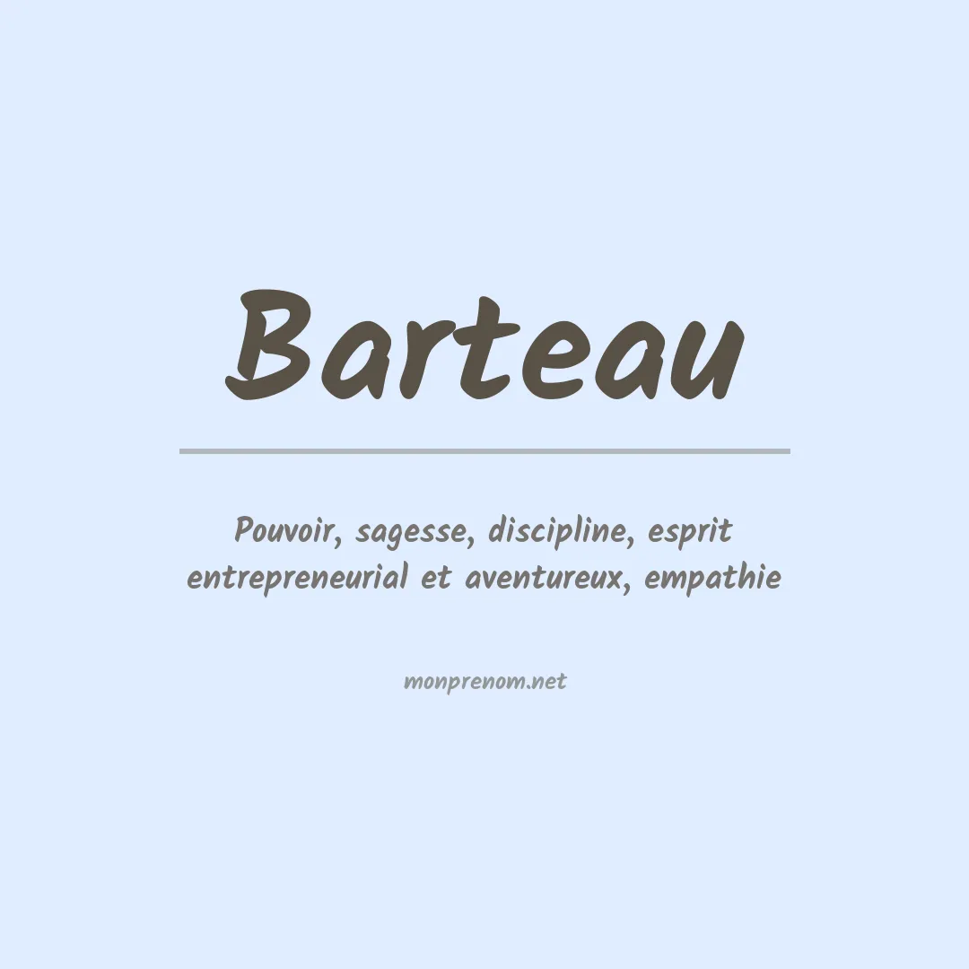 Prénom Barteau