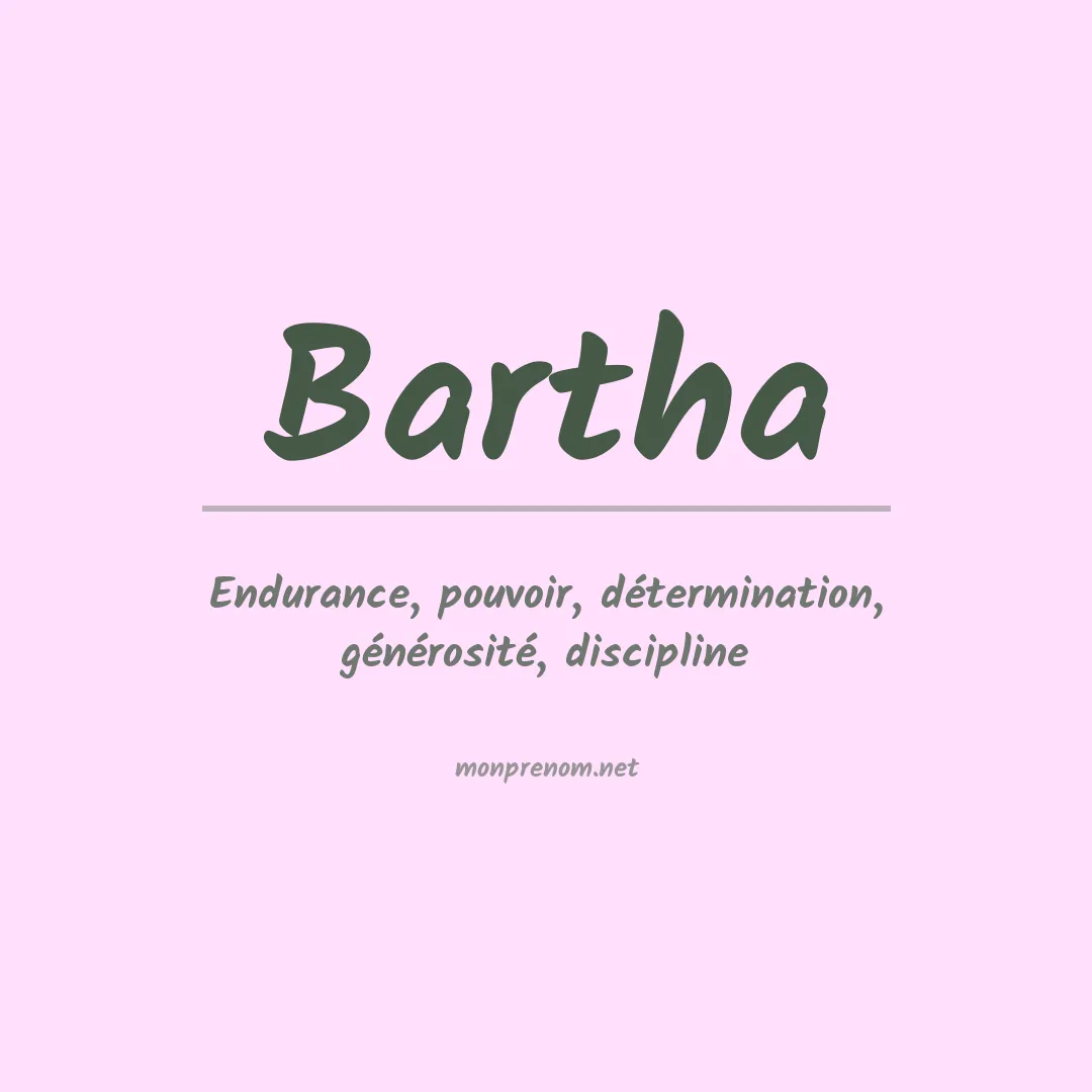 Prénom Bartha