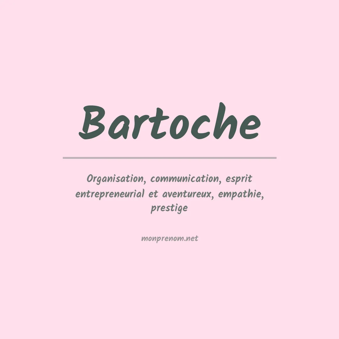 Prénom Bartoche