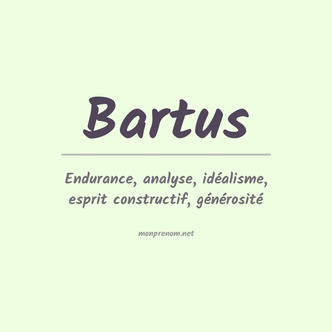 Prénom Bartus