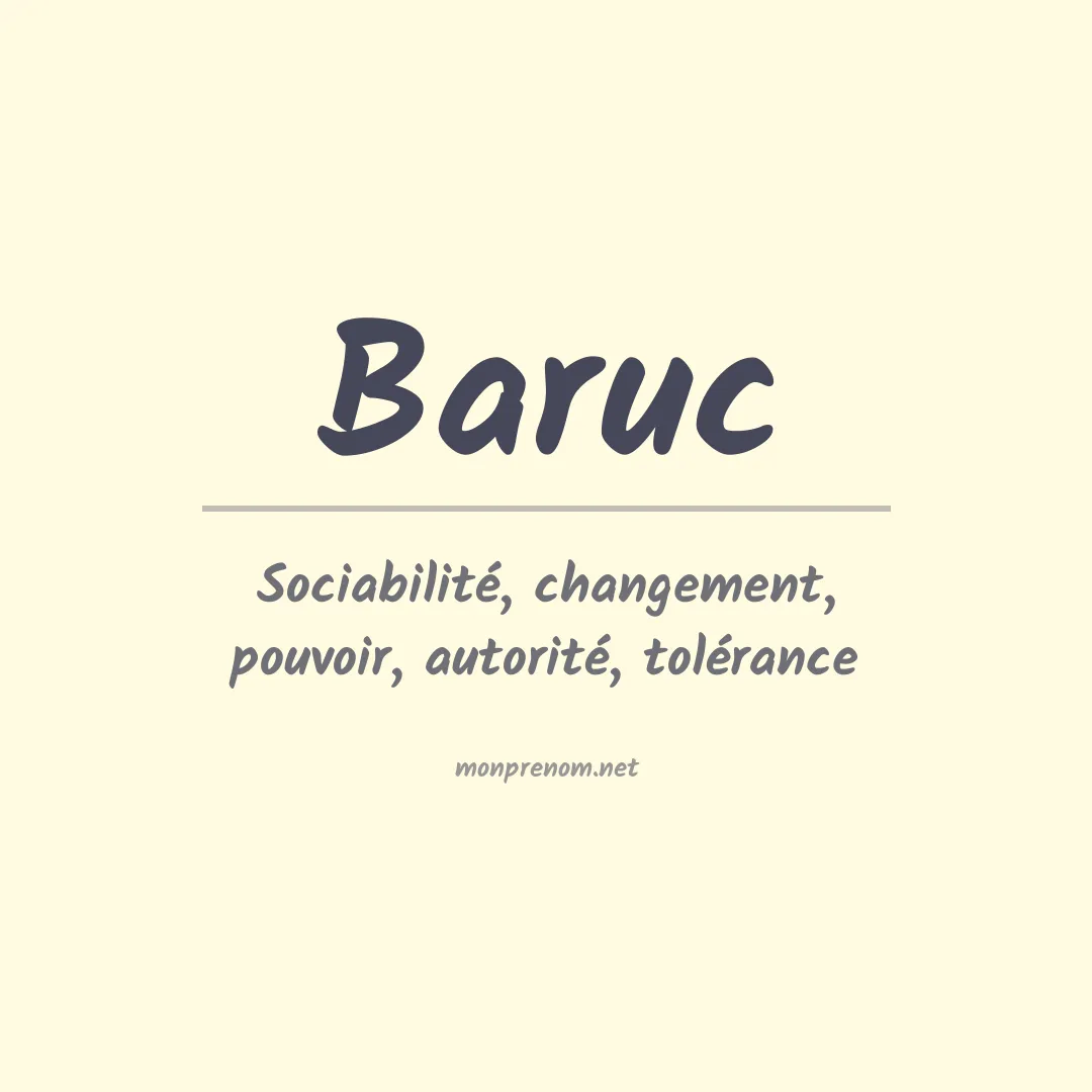 Signification du prénom Baruc