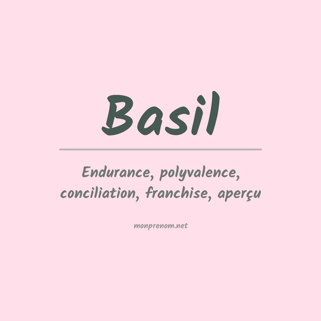 Prénom Basil