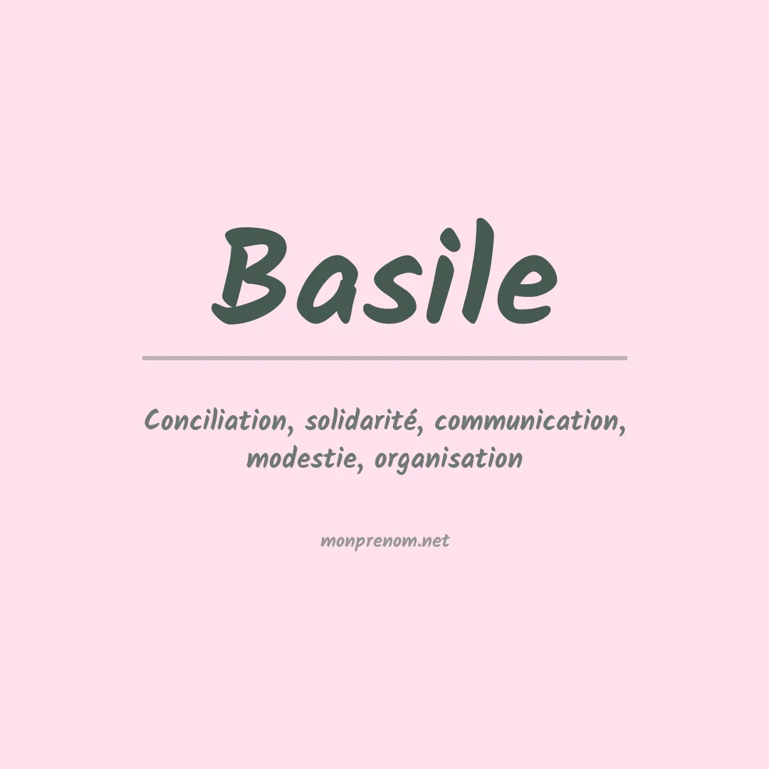 Prénom Basile
