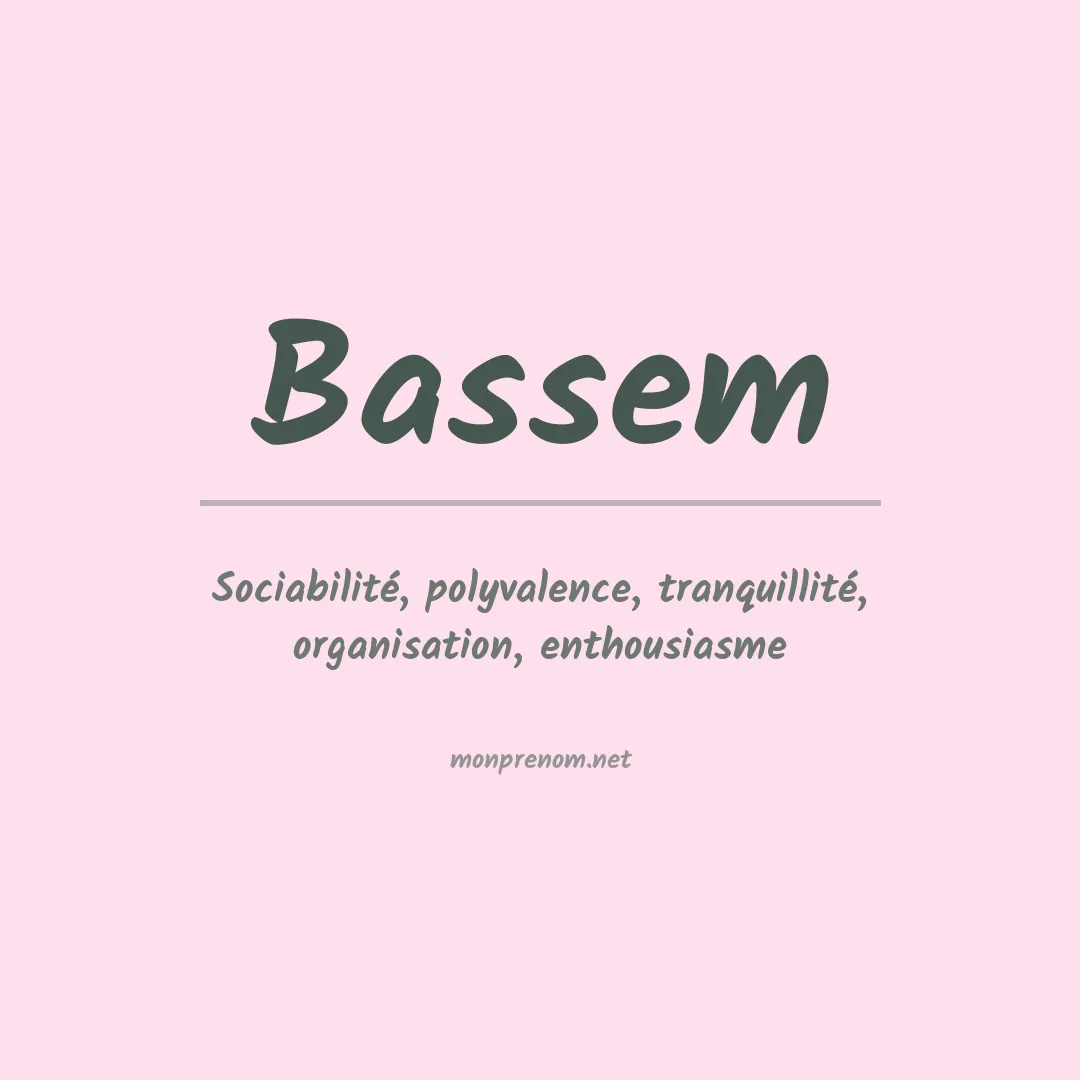 Prénom Bassem