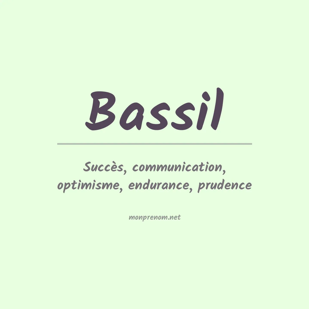 Signification du prénom Bassil