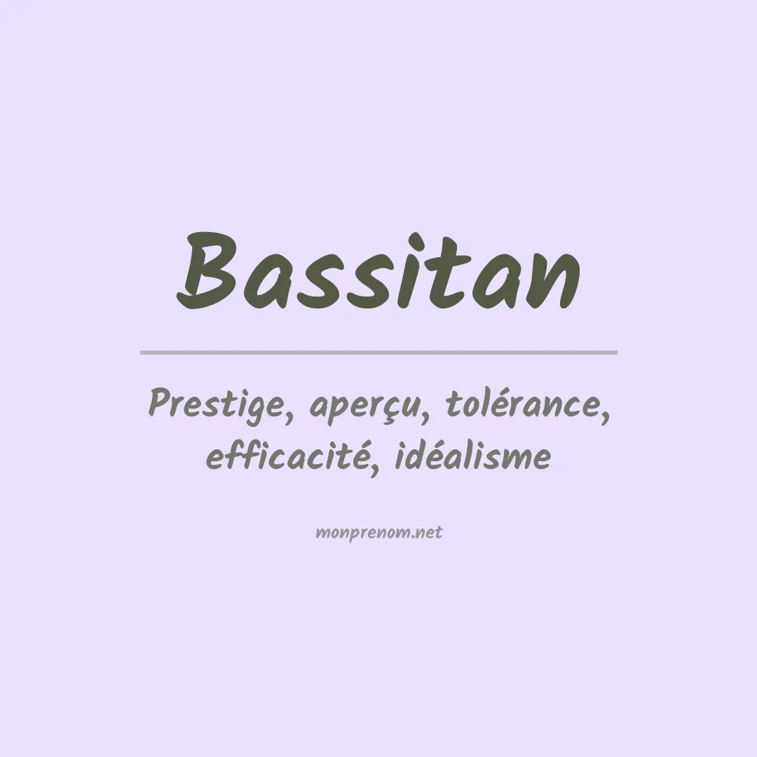 Prénom Bassitan
