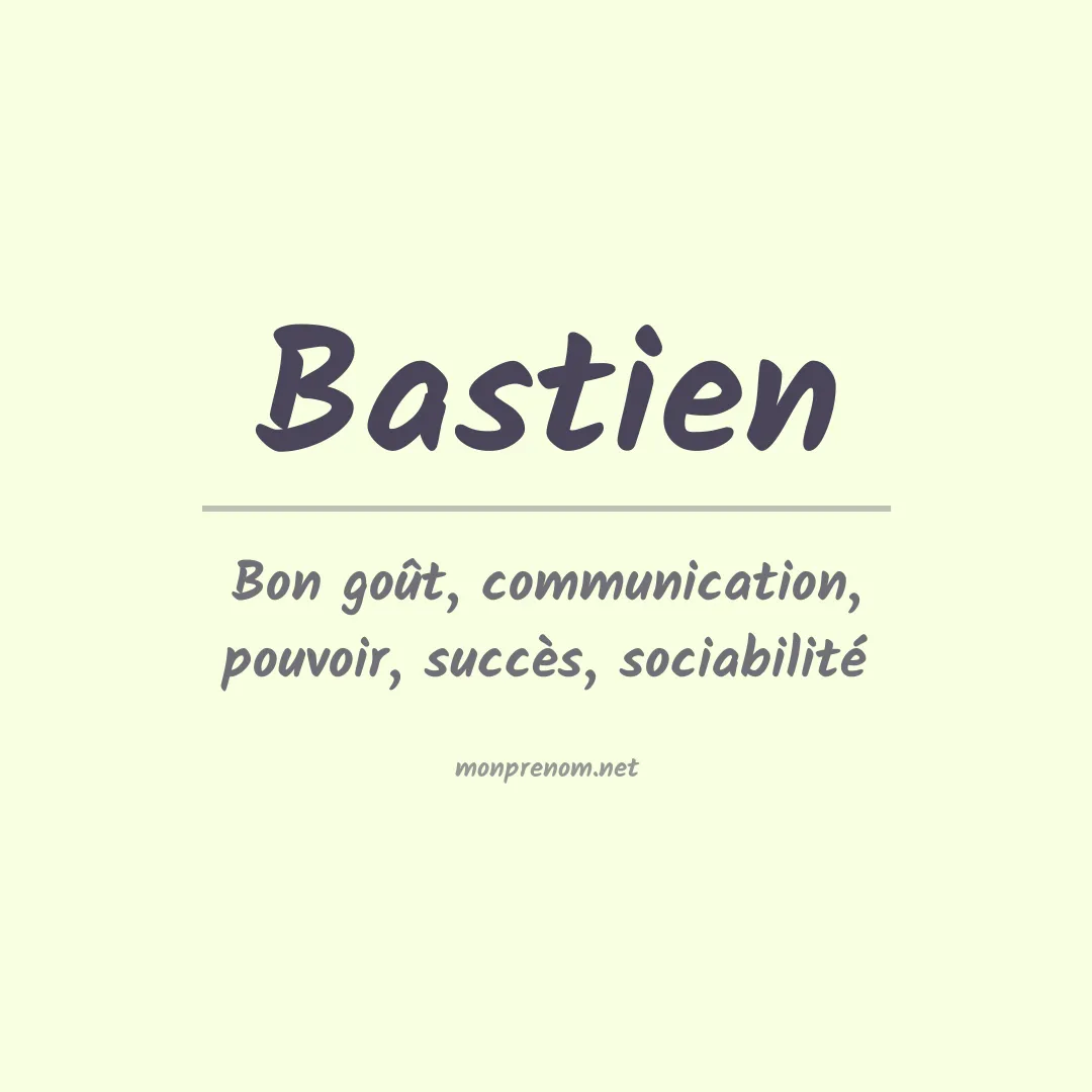 Prénom Bastien