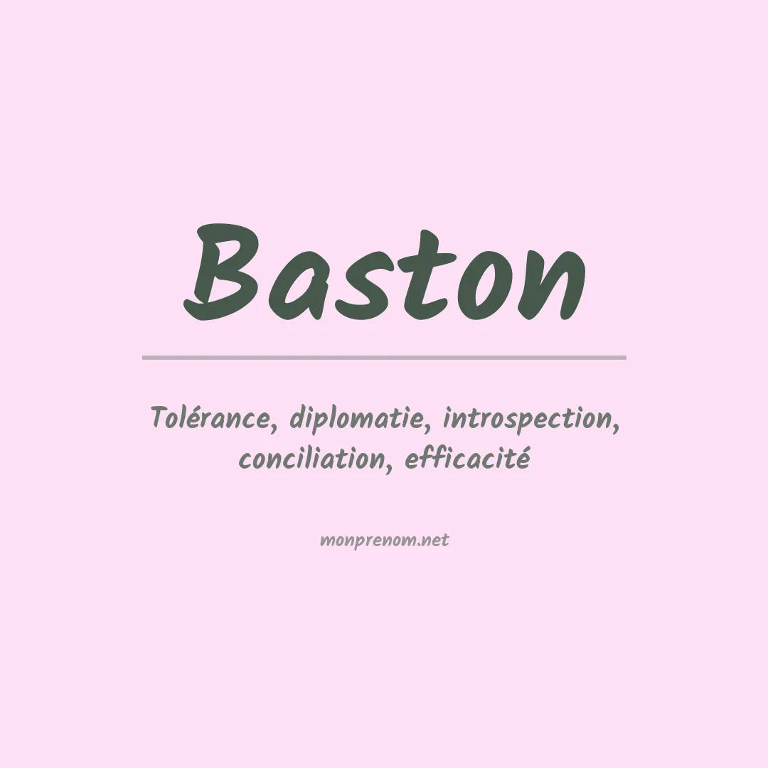 Prénom Baston