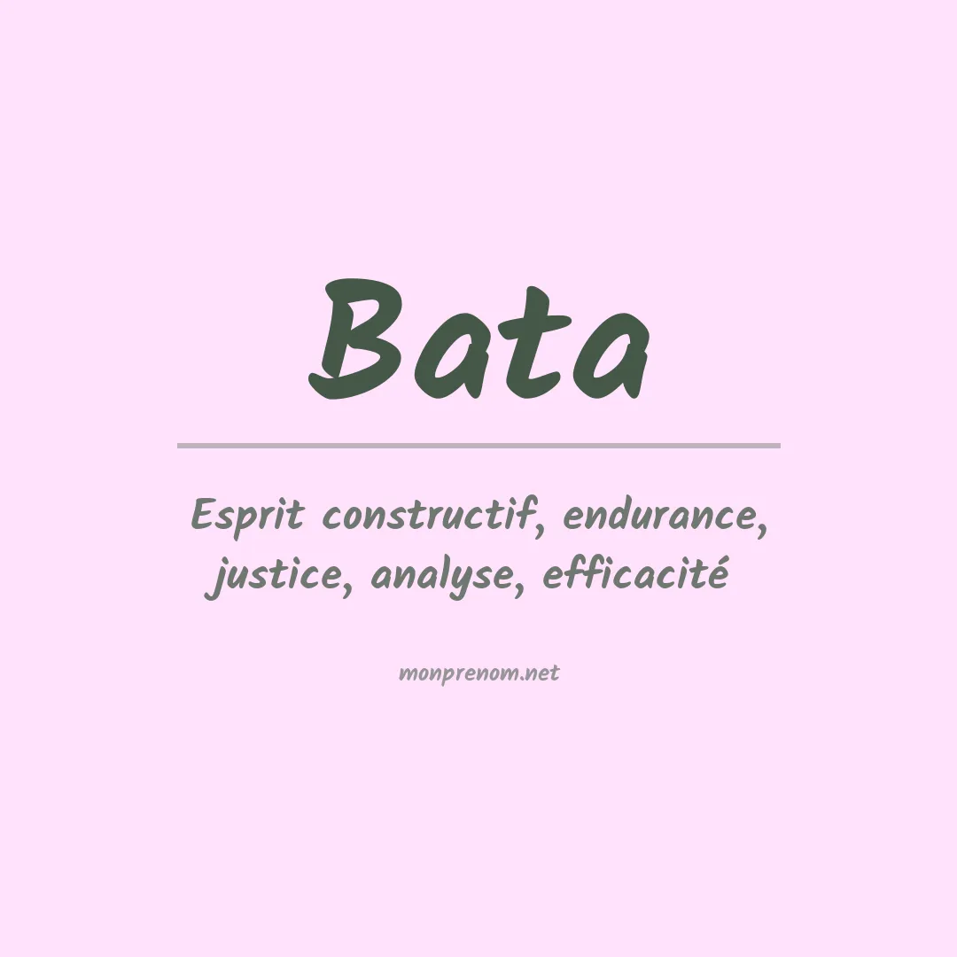 Prénom Bata