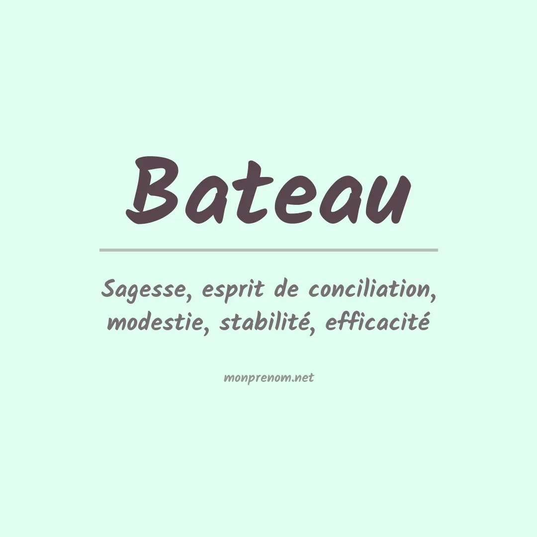 Signification du prénom Bateau