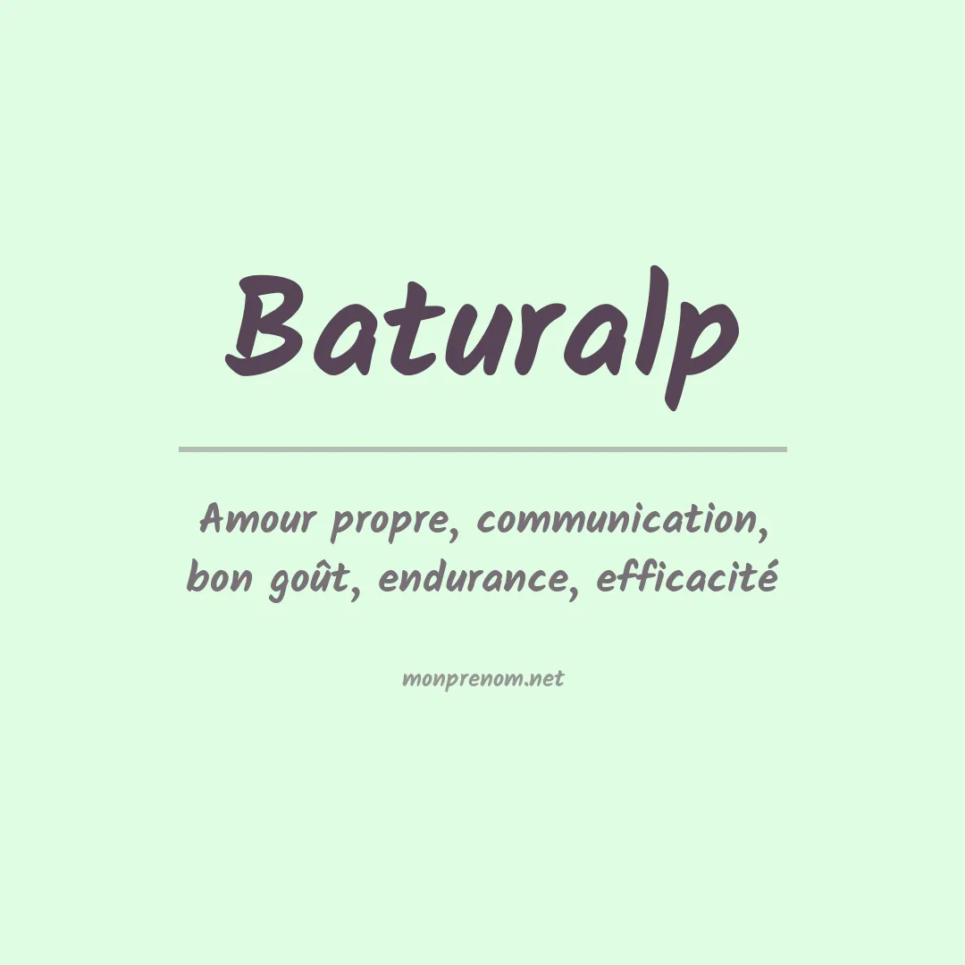 Signification du prénom Baturalp