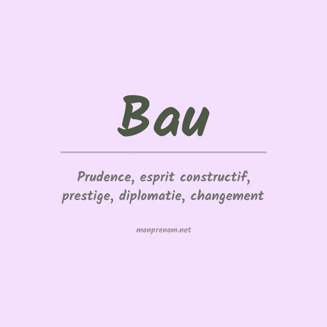 Prénom Bau