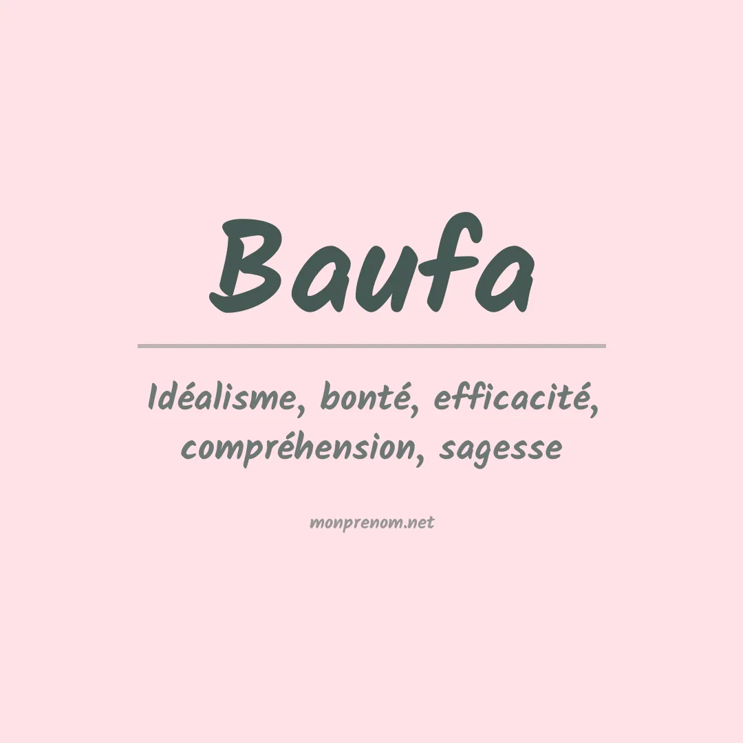 Signification du prénom Baufa