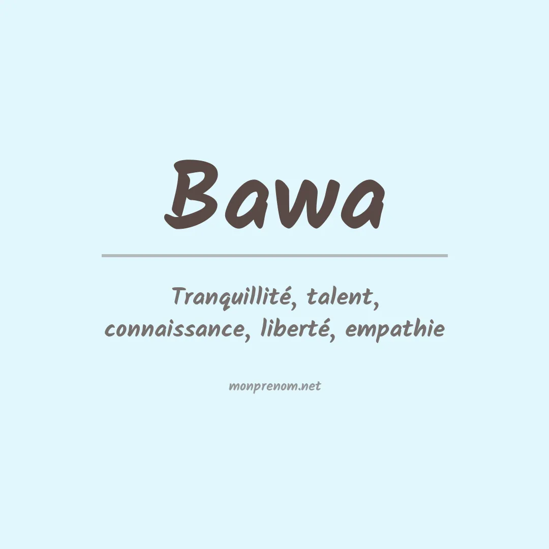 Prénom Bawa