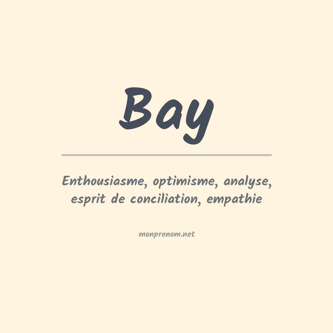 Prénom Bay