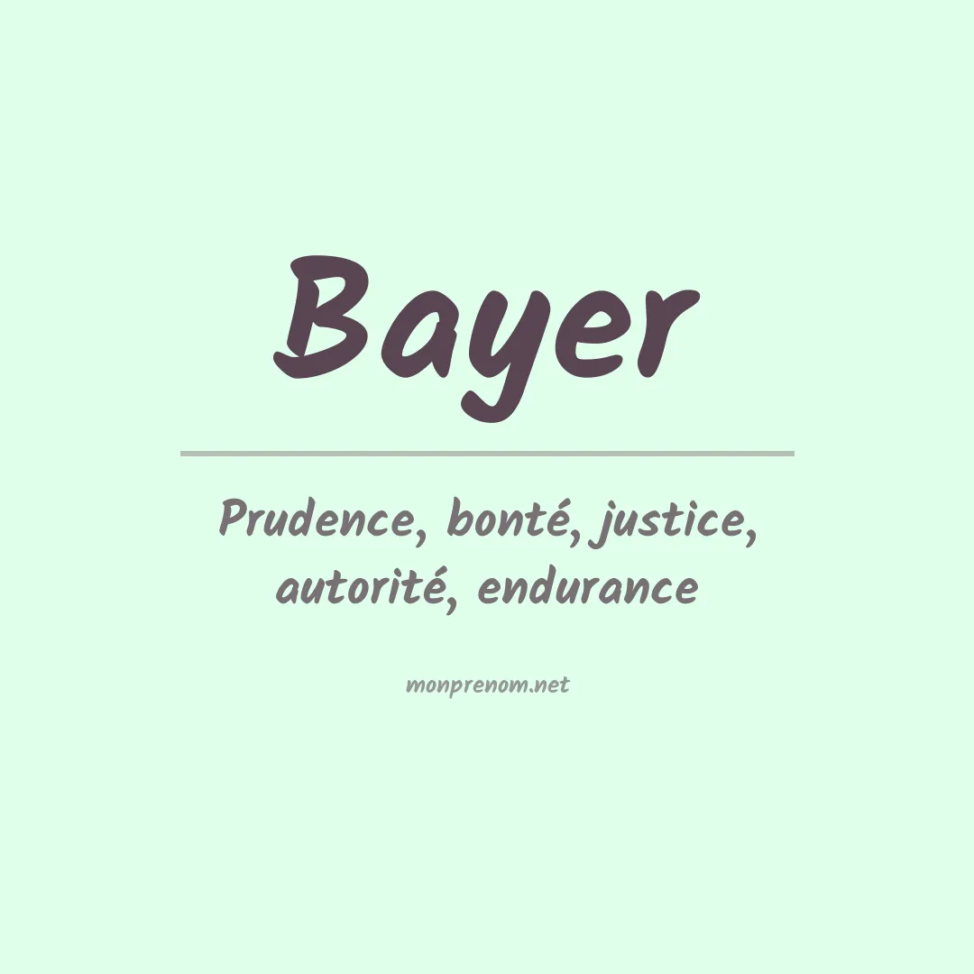 Prénom Bayer