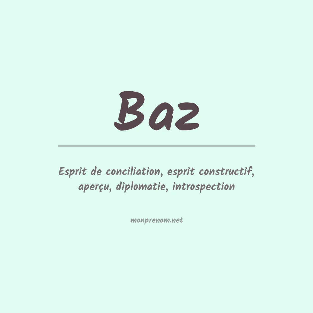 Prénom Baz