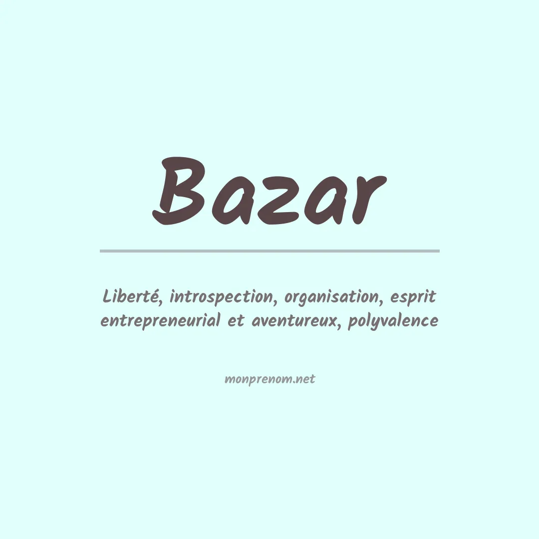 Prénom Bazar
