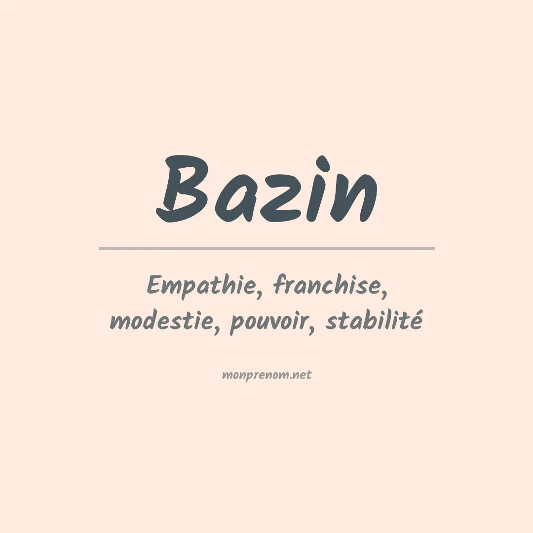 Prénom Bazin