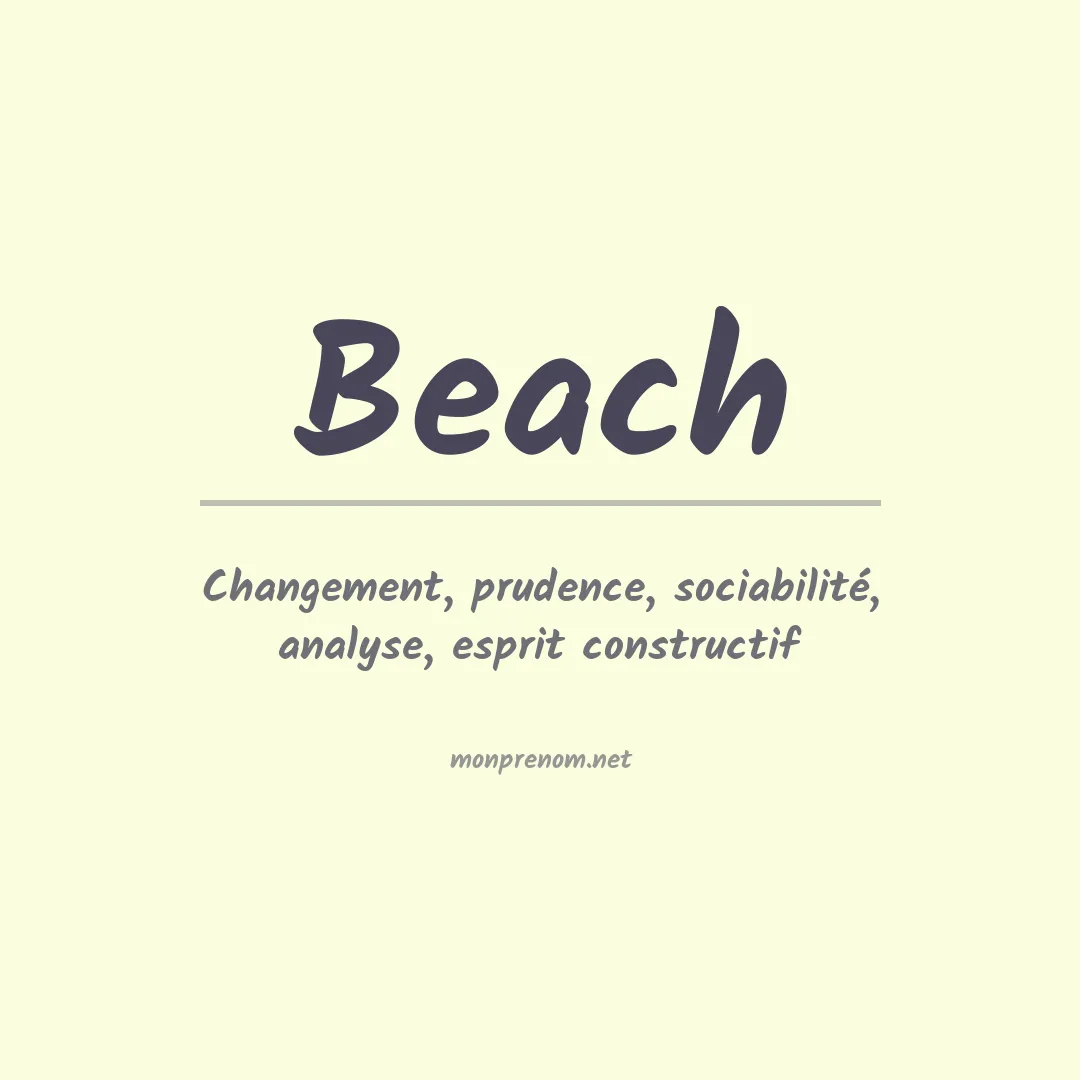 Prénom Beach