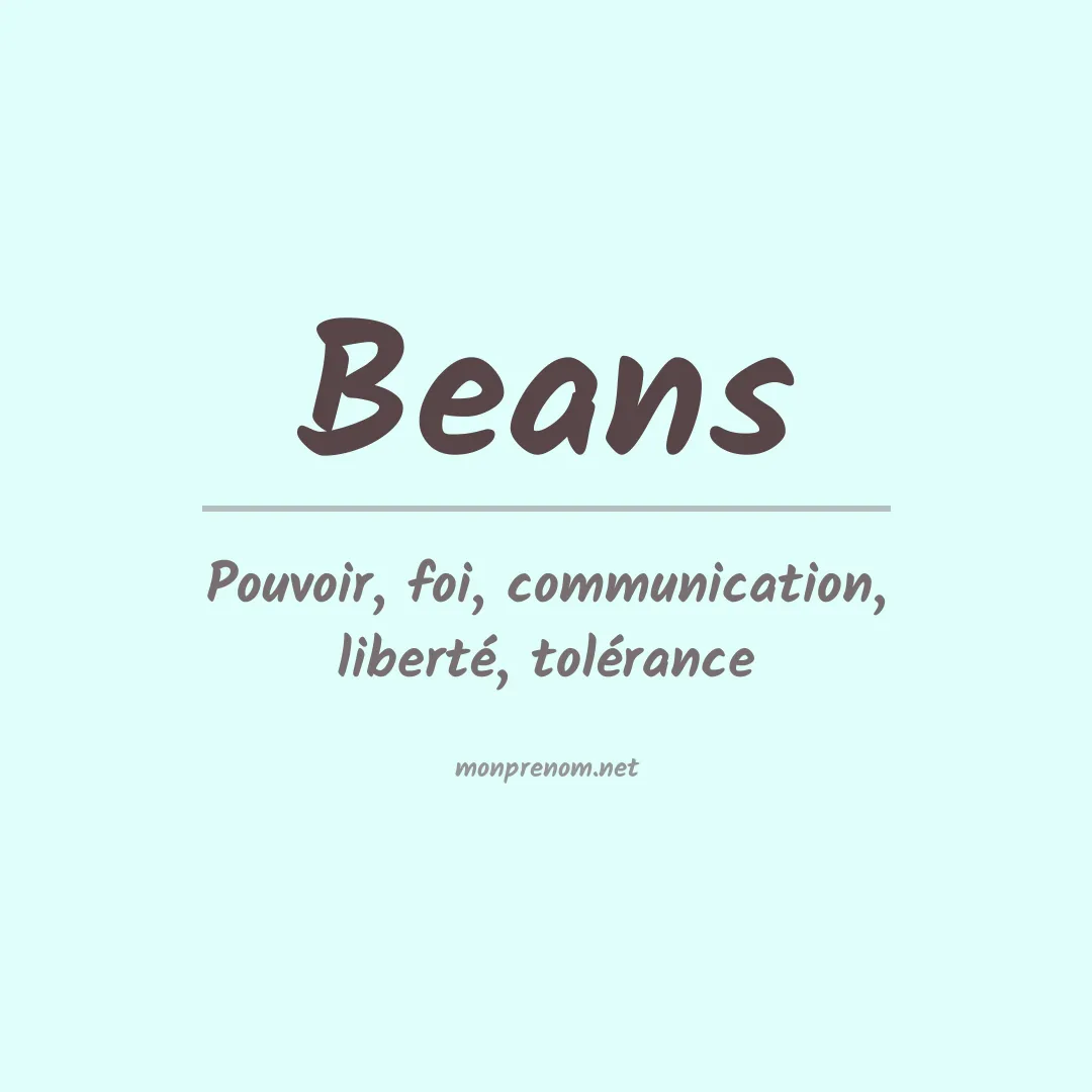 Prénom Beans
