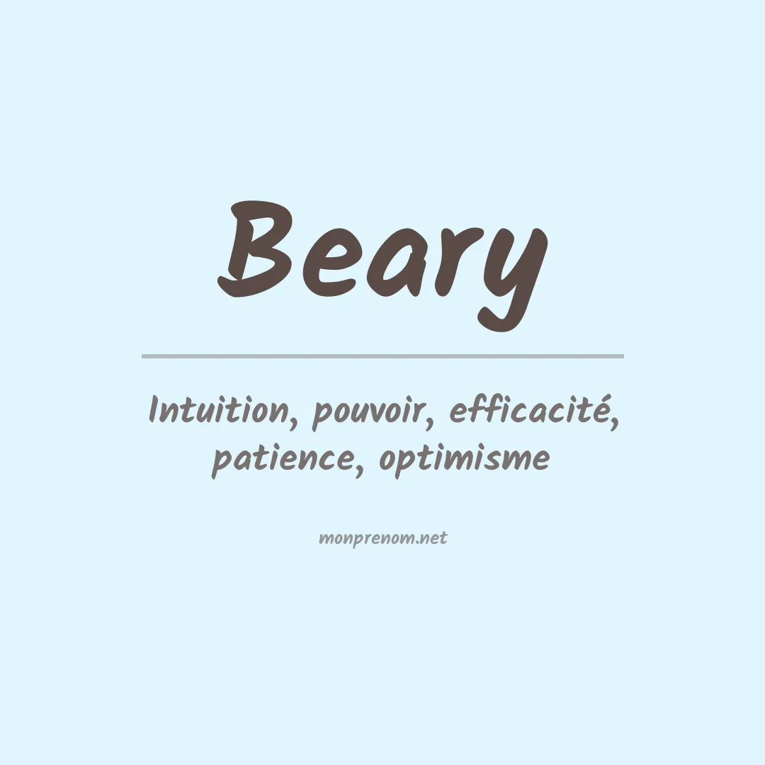 Prénom Beary