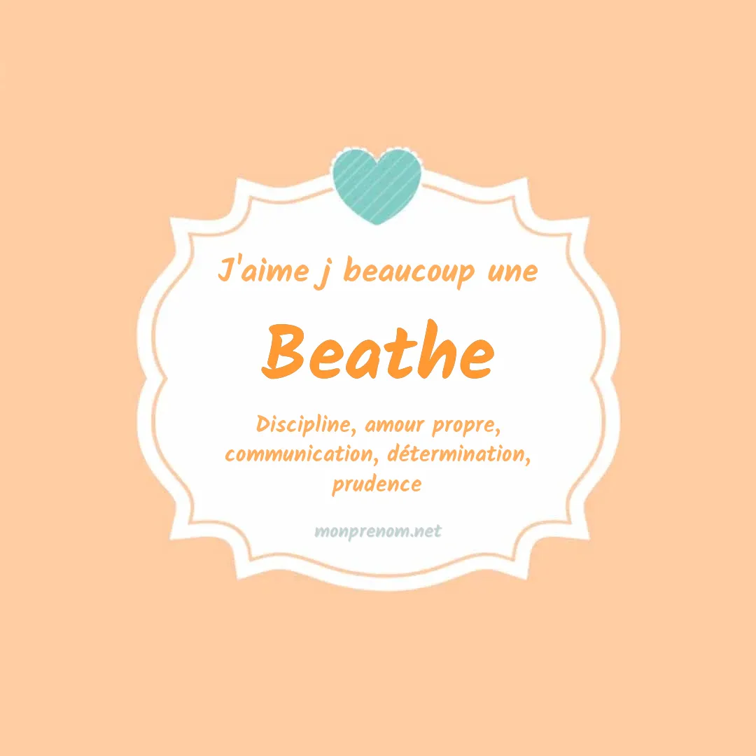 J'aime beaucoup Beathe