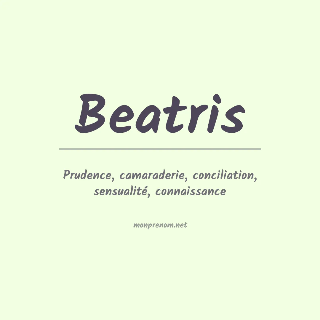 Prénom Beatris