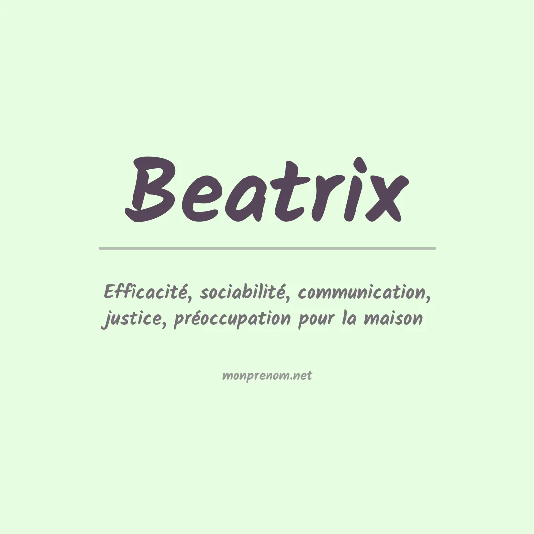 Prénom Beatrix