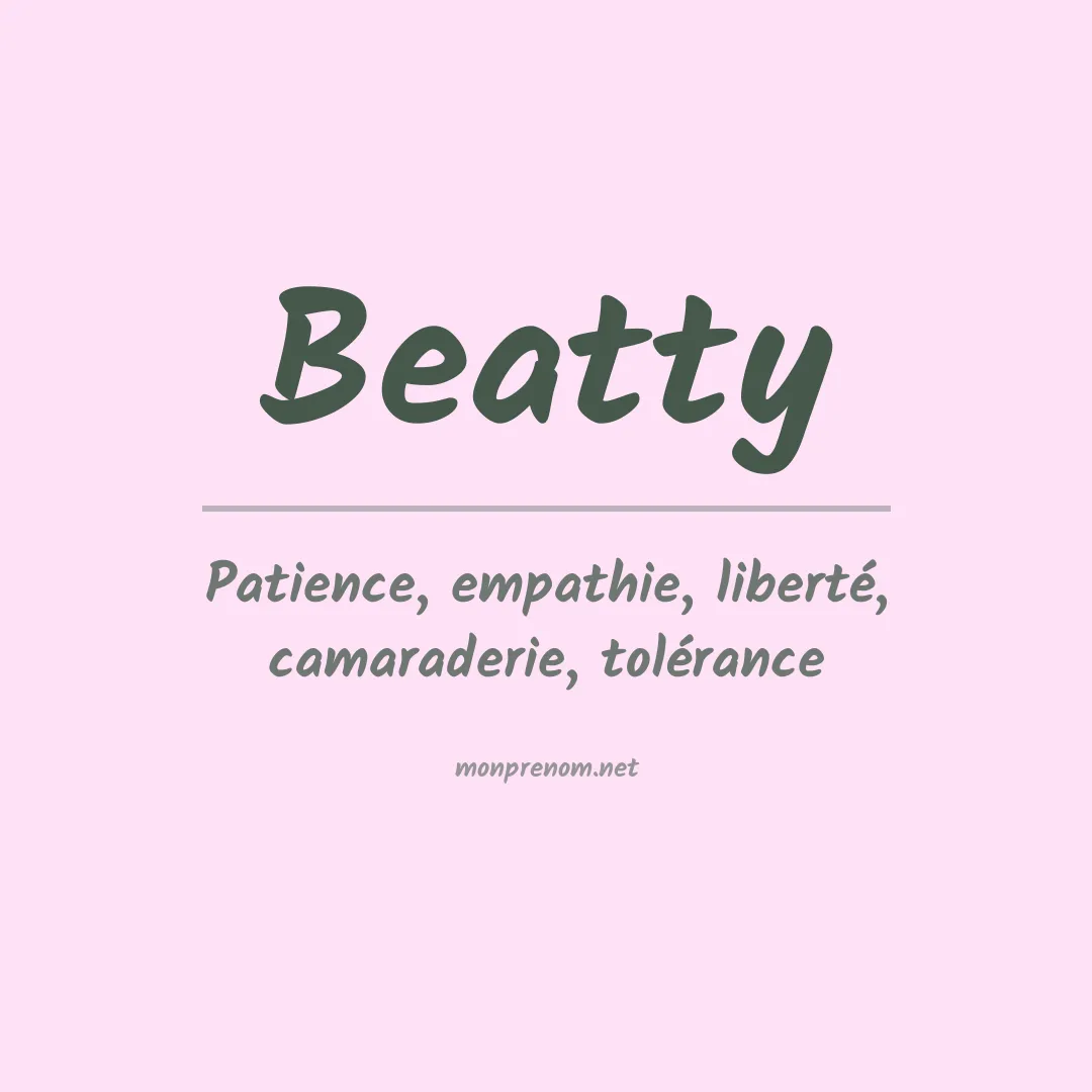 Prénom Beatty