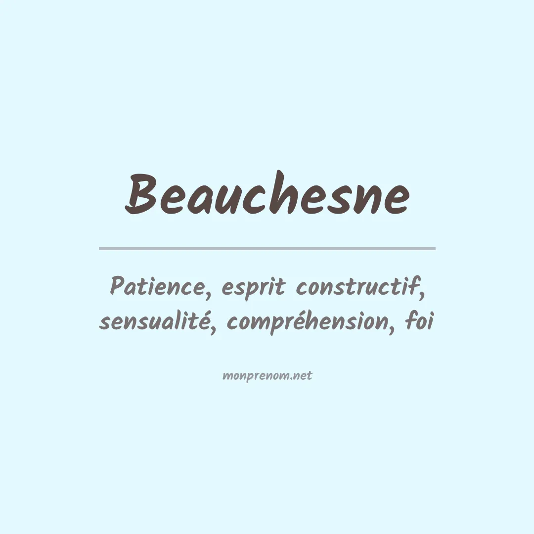 Prénom Beauchesne