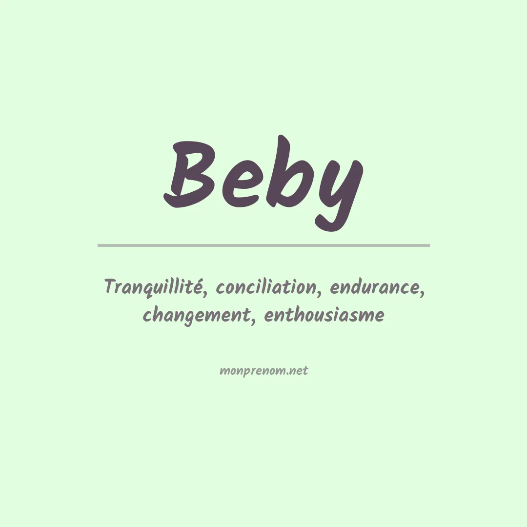 Prénom Beby