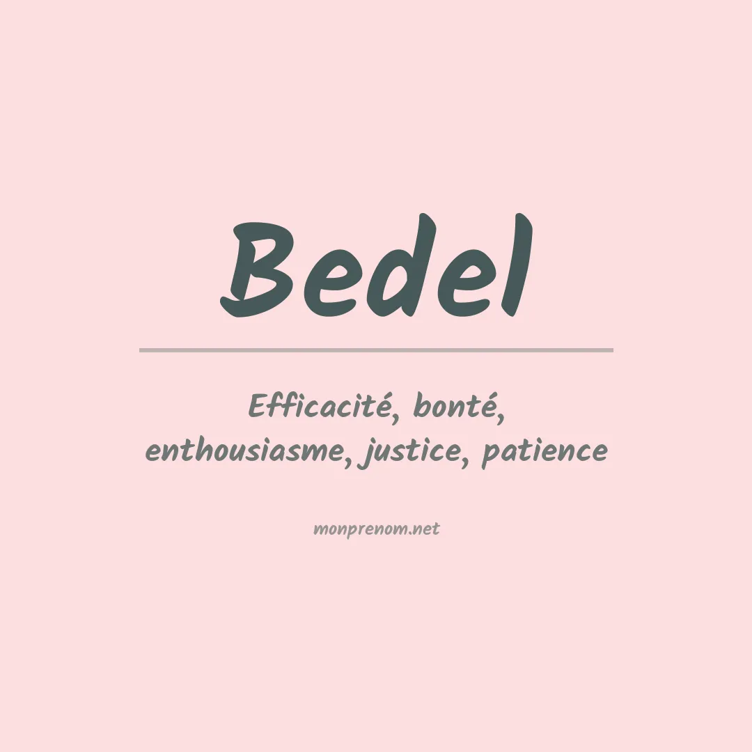 Prénom Bedel