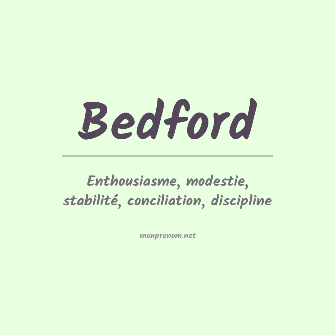 Prénom Bedford