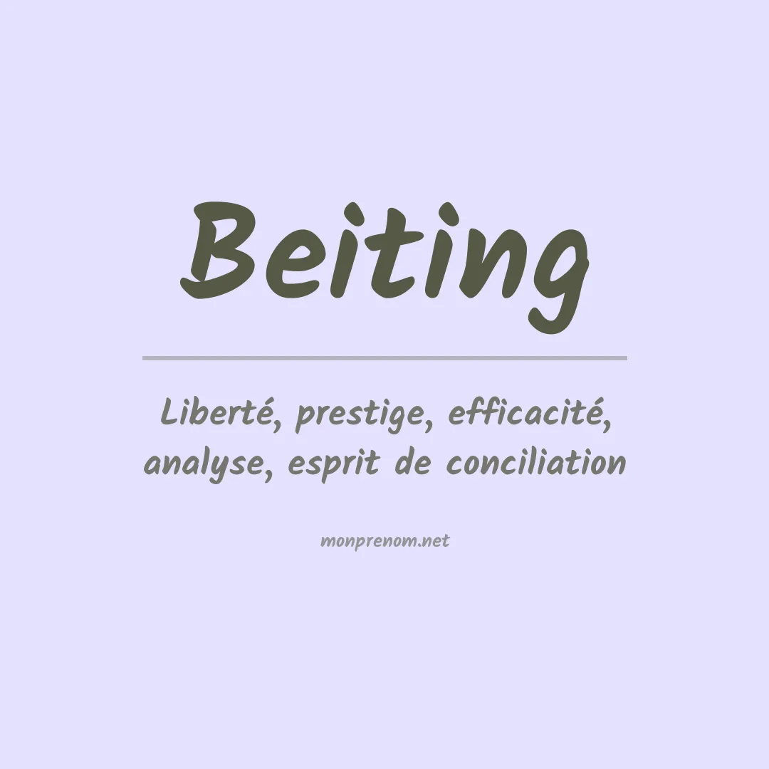Prénom Beiting